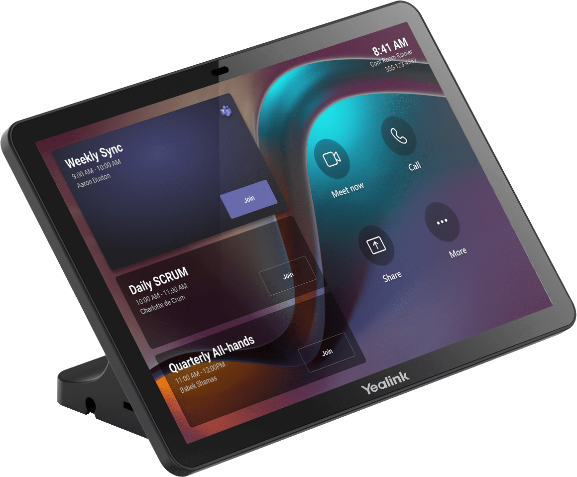 Console Yealink CTP25 com interface do Microsoft Teams